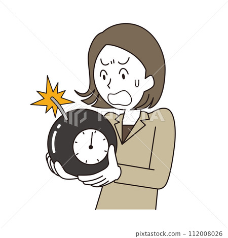 一位女士擔心定時炸彈 112008026