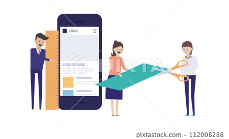 由設計師組成的團隊,負責檢查網站橫幅的尺寸並創建它們。 由設計師組成的團隊,負責檢查網站橫幅的尺寸並創建它們。 112008288