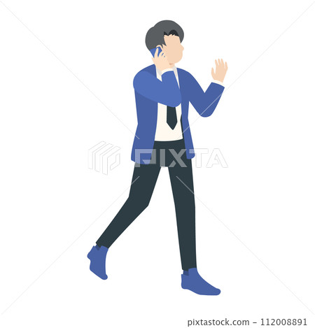 辦公室工作人員打電話的插圖 112008891