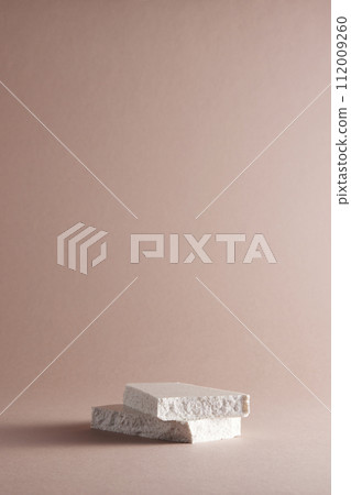 Pastel toned background with broken stones and natural objects. Pastel toned background with broken stones and natural objects. 112009260