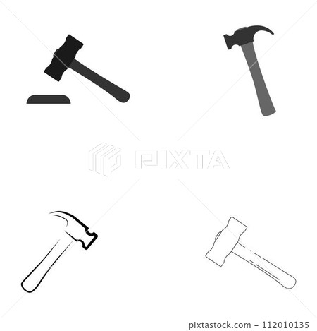 Mallet vector icon Mallet vector icon 112010135