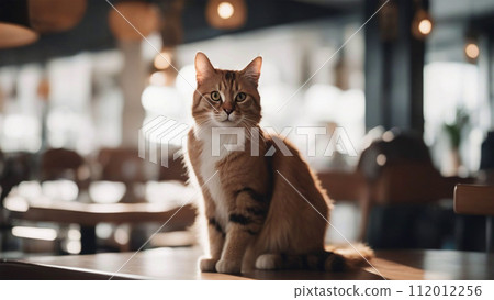 cat in the cafe 112012256