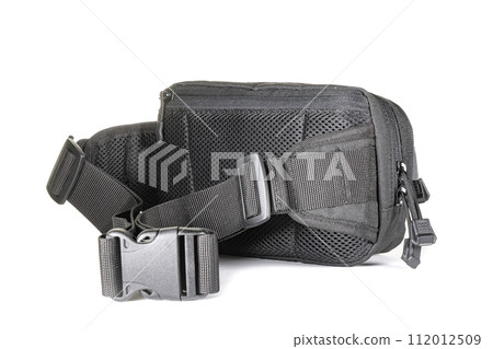 Backpack bag gear protective color khaki, tactical sports equipment isolated on white background 112012509