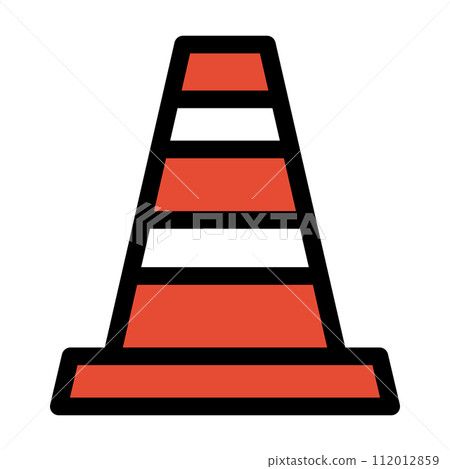 Color work tool single item icon color cone 112012859