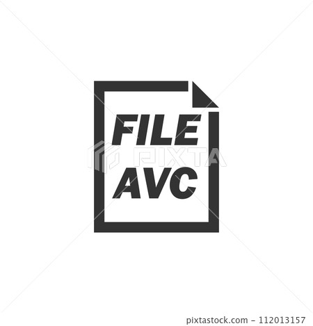 AVC File icon flat 112013157