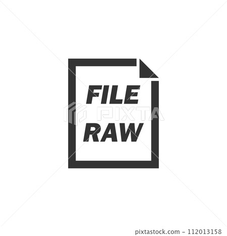 RAW File icon flat 112013158