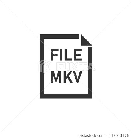 MKV File icon flat 112013176