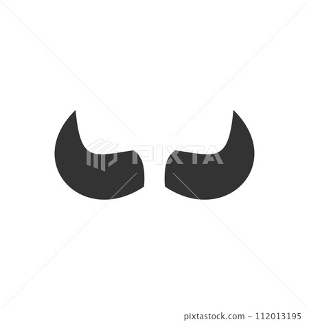 Bull Horns icon flat 112013195