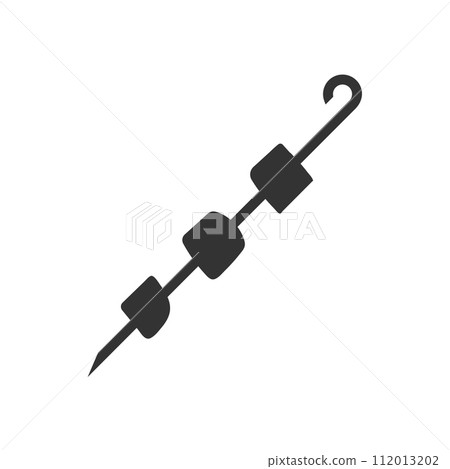 Shish Kebab, Shashlik icon flat Shish Kebab, Shashlik icon flat 112013202