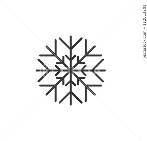 Snowflake icon flat Snowflake icon flat 112013203