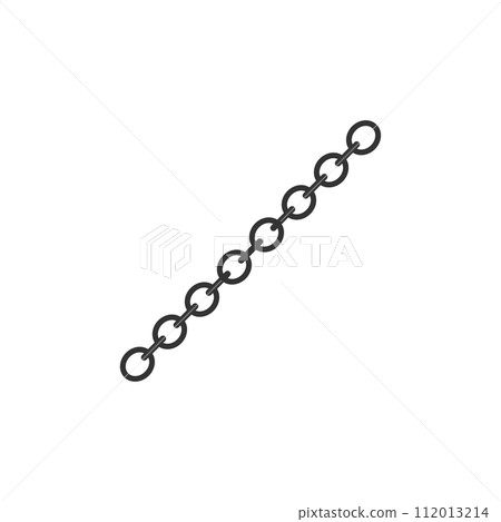 Metal Chain icon flat 112013214