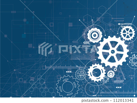 Abstract gear wheel mechanism background. Machine technology. Vector illustration Abstract gear wheel mechanism background. Machine technology. Vector illustration 112013341