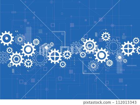Abstract gear wheel mechanism background. Machine technology. Vector illustration Abstract gear wheel mechanism background. Machine technology. Vector illustration 112013343