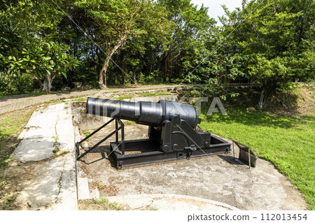 Panoramic view of Ershawan Battery in Keelung, Taiwan. better known as the Tenable Gate of the Sea, It was built during Taiwan's Qing era. Panoramic view of Ershawan Battery in Keelung, Taiwan. better known as the Tenable Gate of the Sea, It was built during Taiwan's Qing era. 112013454