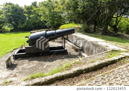 Panoramic view of Ershawan Battery in Keelung, Taiwan. better known as the Tenable Gate of the Sea, It was built during Taiwan's Qing era. Panoramic view of Ershawan Battery in Keelung, Taiwan. better known as the Tenable Gate of the Sea, It was built during Taiwan's Qing era. 112013455