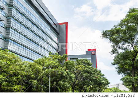 Taiwan Semiconductor Manufacturing Company (TSMC) plant in Hsinchu Science Park, Taiwan, TSMC is the world's largest dedicated independent semiconductor foundry. 112013588