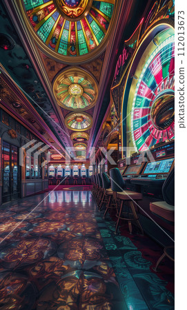 AI-generated content. Luxurious Casino Interior 112013673