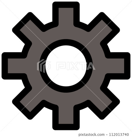 Color work tool single item icon gear Color work tool single item icon gear 112013740