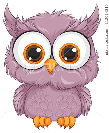 Cute Cartoon Owl Illustration 112014316