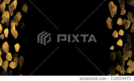 Gold-like watercolor background illustration on black background 112014473