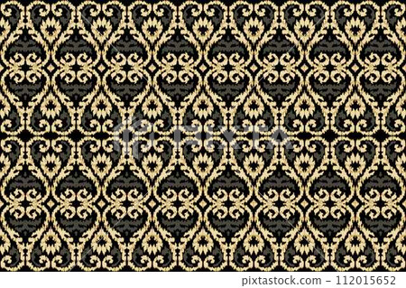 Ikat tribal Indian seamless pattern. Ethnic Aztec fabric carpet mandala ornament native boho chevron textile.Geometric African American oriental traditional vector illustrations. Embroidery style. Ikat tribal Indian seamless pattern. Ethnic Aztec fabric carpet mandala ornament native boho chevron textile.Geometric African American oriental traditional vector illustrations. Embroidery style. 112015652