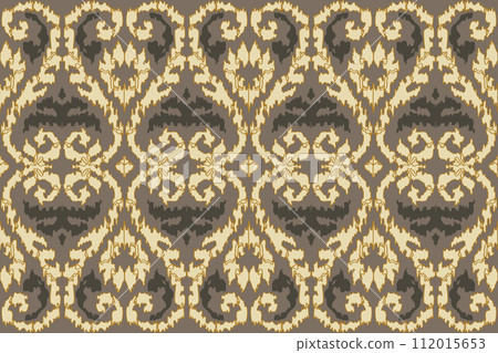 Ikat tribal Indian seamless pattern. Ethnic Aztec fabric carpet mandala ornament native boho chevron textile.Geometric African American oriental traditional vector illustrations. Embroidery style. Ikat tribal Indian seamless pattern. Ethnic Aztec fabric carpet mandala ornament native boho chevron textile.Geometric African American oriental traditional vector illustrations. Embroidery style. 112015653