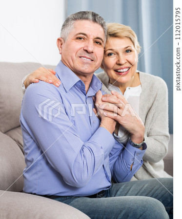 married couple understand and love each other and are happy in house 112015795