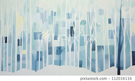 Simple illustration of winter forest_1 Simple illustration of winter forest_1 112016116