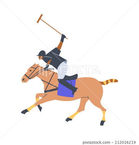 Energetic polo match vector illustration 112016219