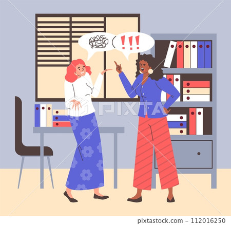 Office disagreement vector illustration 112016250