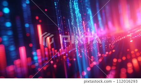 abstract financial graph or chart with a colorful background abstract financial graph or chart with a colorful background 112016293