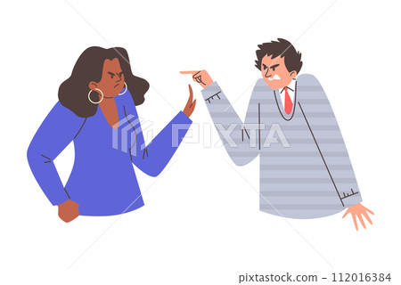 Two people arguing vector illustration Two people arguing vector illustration 112016384