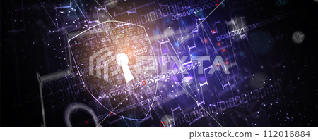 Cyber security and information or network protection. Future cyber technology web services for business and internet project 112016884