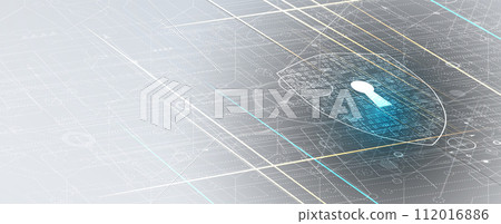Cyber security and information or network protection. Future cyber technology web services for business and internet project 112016886
