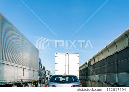Highway in traffic Highway in traffic 112017394