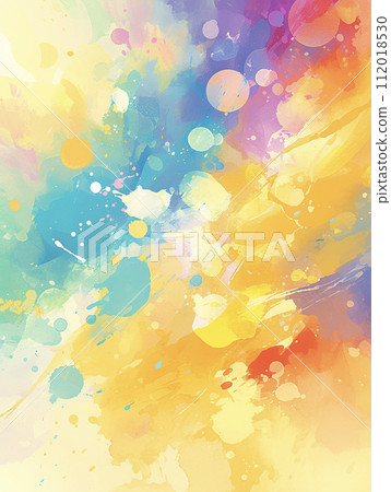 Colorful and dynamic watercolor texture background AI image Colorful and dynamic watercolor texture background AI image 112018530
