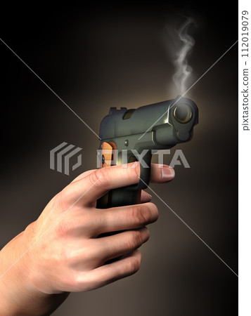 Hand with gun 112019079