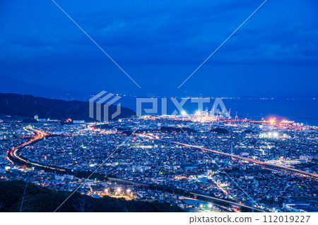 (Shizuoka Prefecture) View of Shimizu Ward, Shizuoka City from Kajiwarayama Park Observation Deck 112019227