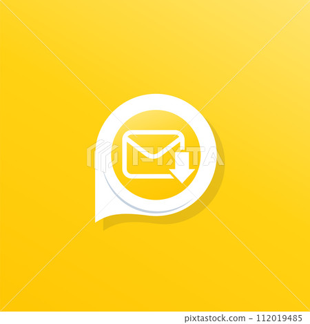 email message icon for apps, vector email message icon for apps, vector 112019485