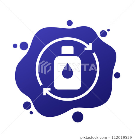 refill water bottle vector icon 112019539