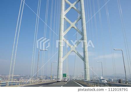 Suspension bridge view 112019791