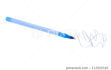 blue pen isolated 112020185