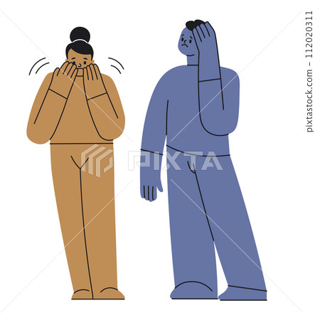 Modern Emotional and Expression Illustration Modern Emotional and Expression Illustration 112020311