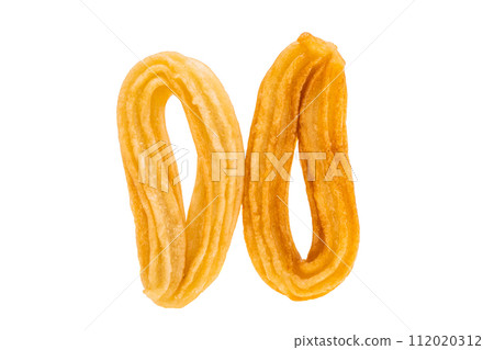 Spanish Churros deep fried isolated Spanish Churros deep fried isolated 112020312