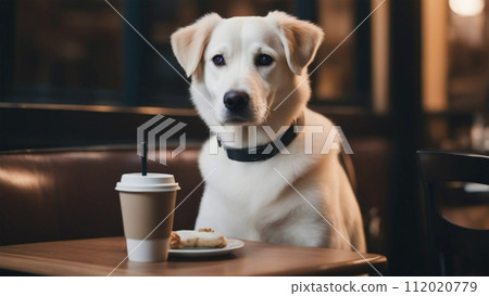 dog in the cafe dog in the cafe 112020779