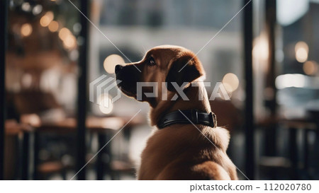 dog in the cafe dog in the cafe 112020780