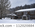 有雪的一個老私有房子 112020884