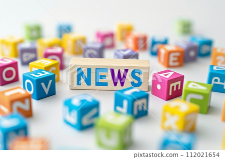 Graphic with the word NEWS (new articles, blogs, announcements) 112021654