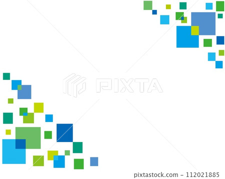 Geometric pattern frame white background pastel colors 112021885