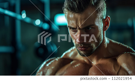 健身房流汗的帥哥/AI生成 112021954